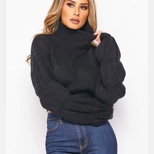 Cozy Black Turtleneck Sweater